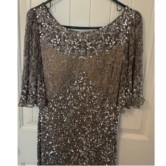 Anthropologie x BHLDN Helen Silver Sequence Dress 12 - Picture 4 of 10